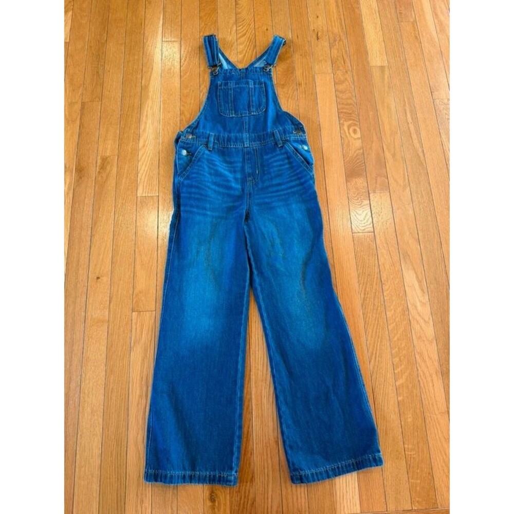 Cat & Jack From Target Blue Denim Jeans Overalls Large 10/12